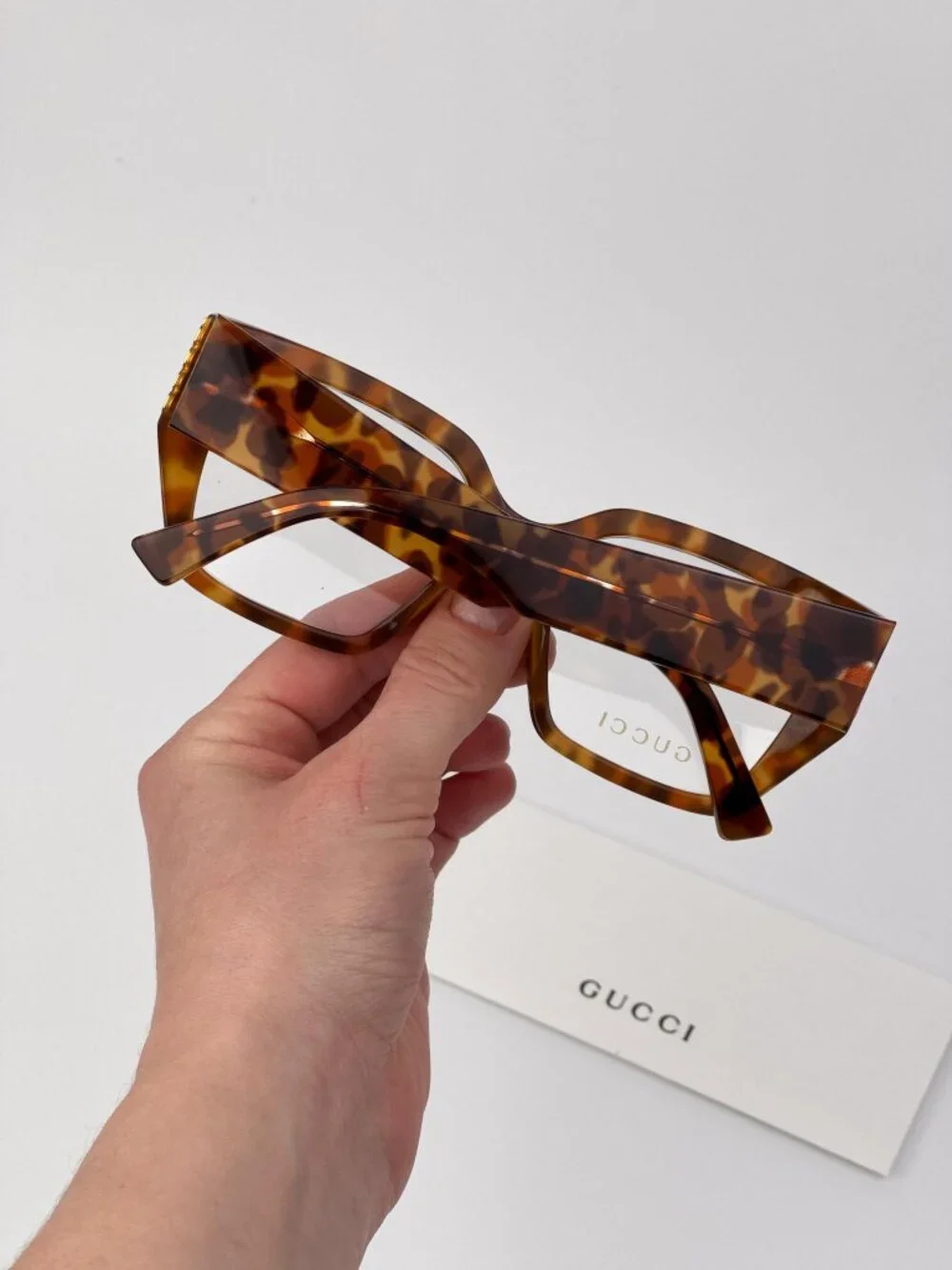 Gucci GG2042O 004 Square Eyeglasses – Havana | Women’s Designer Frames